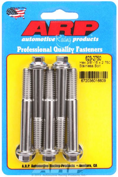 ARP fasteners 5-Pack Bolt Kit, Hex Head S/S AR623-2750