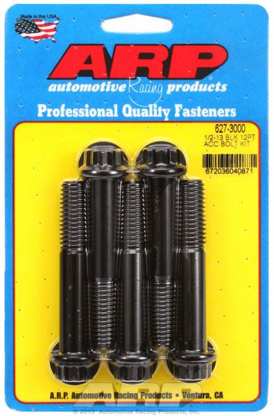 ARP fasteners 5-Pack Bolt Kit, 12-Point Head Black Oxide AR627-3000