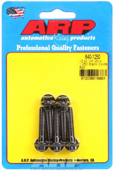 ARP fasteners 5-Pack Bolt Kit, 12-Point Head Black Oxide AR640-1250