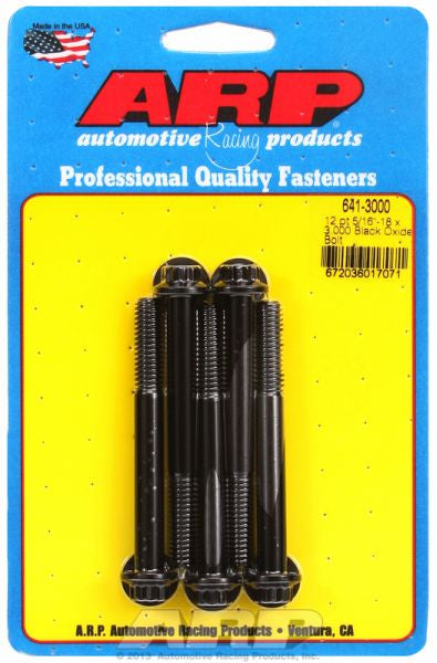 ARP fasteners 5-Pack Bolt Kit, 12-Point Head Black Oxide AR641-3000