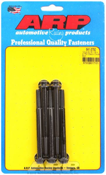 ARP fasteners 5-Pack Bolt Kit, 12-Point Head Black Oxide AR641-3750