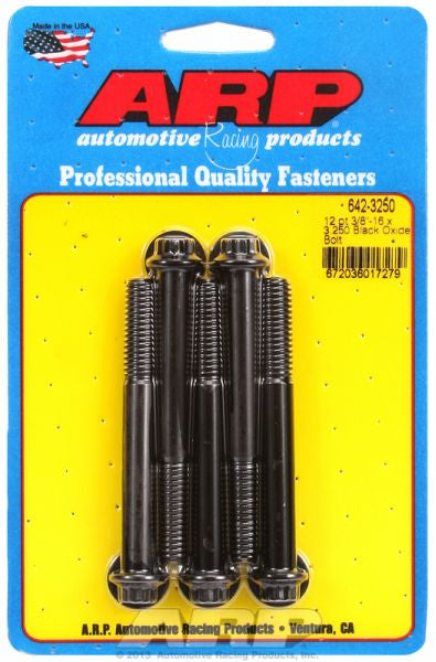 ARP fasteners 5-Pack Bolt Kit, 12-Point Head Black Oxide AR642-3250