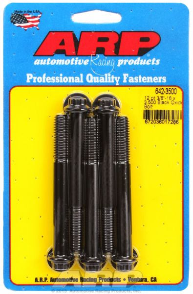 ARP fasteners 5-Pack Bolt Kit, 12-Point Head Black Oxide AR642-3500