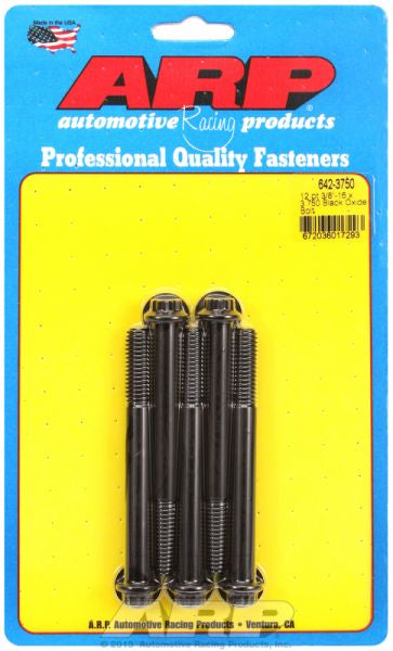 ARP fasteners 5-Pack Bolt Kit, 12-Point Head Black Oxide AR642-3750