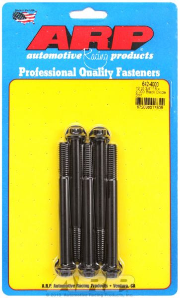 ARP fasteners 5-Pack Bolt Kit, 12-Point Head Black Oxide AR642-4000