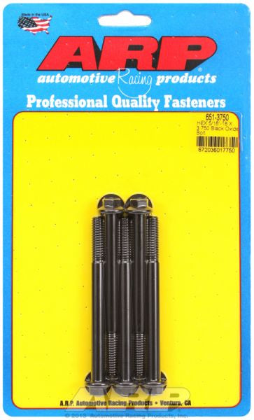 ARP fasteners 5-Pack Bolt Kit, Hex Head Black Oxide AR651-3750