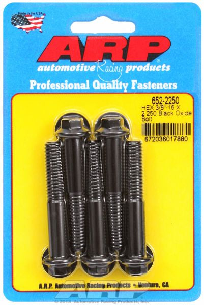 ARP fasteners 5-Pack Bolt Kit, Hex Head Black Oxide AR652-2250