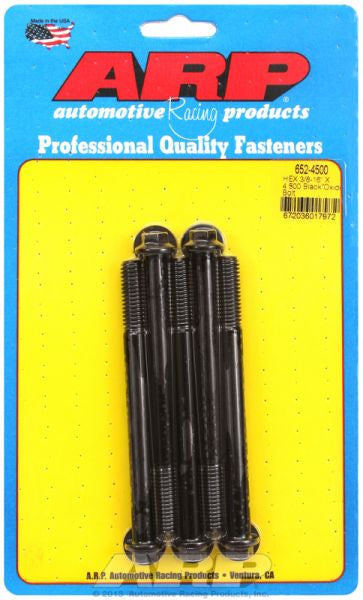 ARP fasteners 5-Pack Bolt Kit, Hex Head Black Oxide AR652-4500