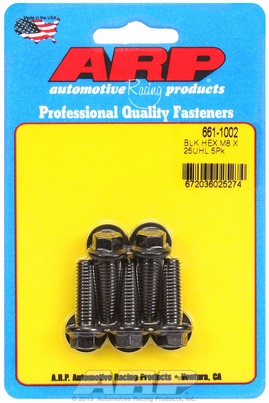 ARP fasteners 5-Pack Bolt Kit, Hex Head Black Oxide AR661-1002