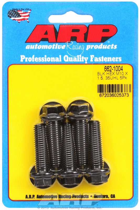 ARP fasteners 5-Pack Bolt Kit, Hex Head Black Oxide AR662-1004