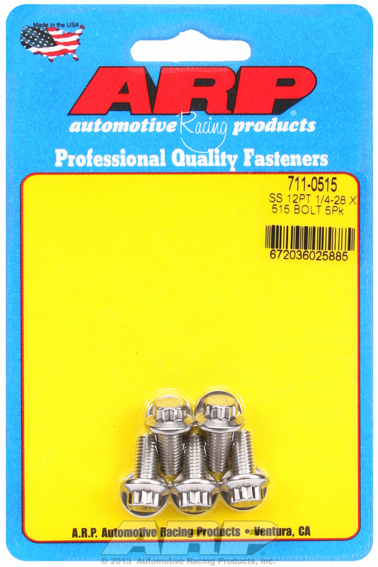 ARP fasteners 5-Pack Bolt Kit, 12-Point Head S/S AR711-0515