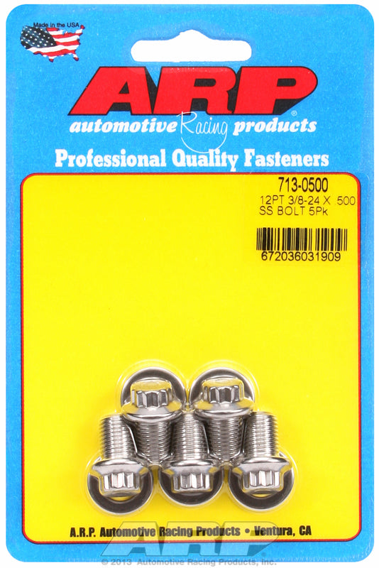 ARP fasteners 5-Pack Bolt Kit, 12-Point Head S/S AR713-0500