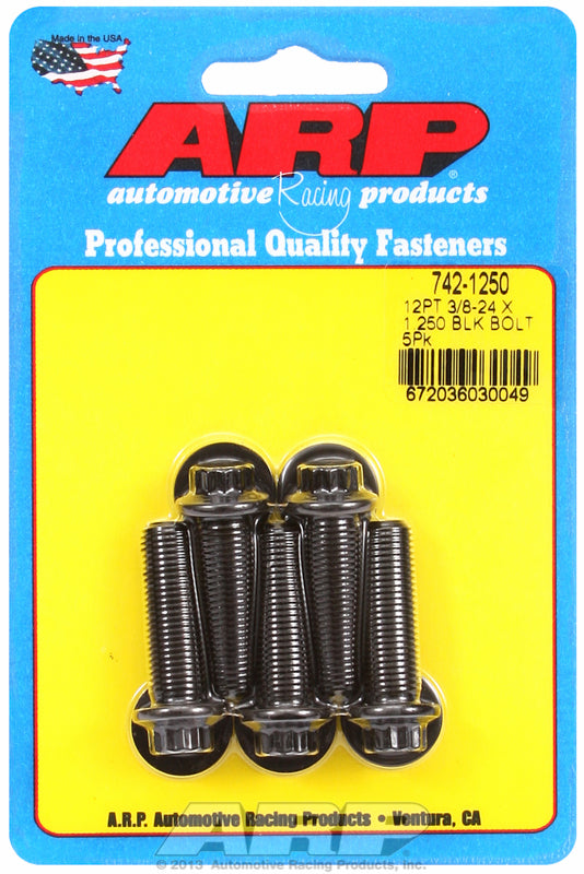 ARP fasteners 5-Pack Bolt Kit, 12-Point Head Black Oxide AR742-1250