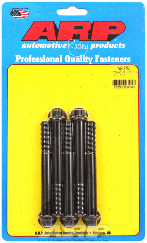 12PT BOLTS 7/16" UNF x 3.75" ARP fasteners