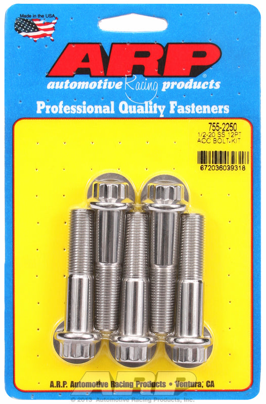 ARP fasteners 5-Pack Bolt Kit, 12-Point Head S/S AR755-2250