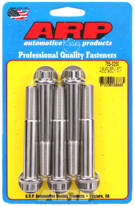 SS 12PT BOLTS 1/2" UNF x 3.25" ARP fasteners