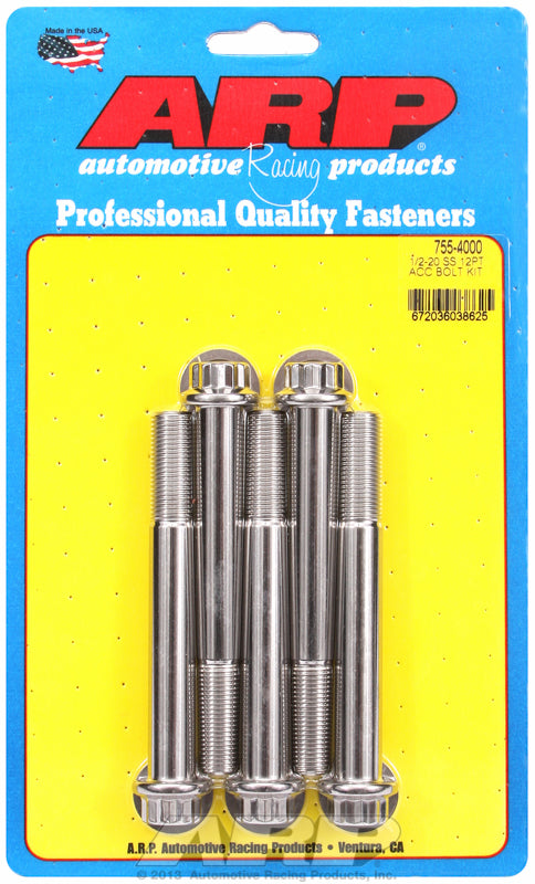 ARP fasteners 5-Pack Bolt Kit, 12-Point Head S/S AR755-4000
