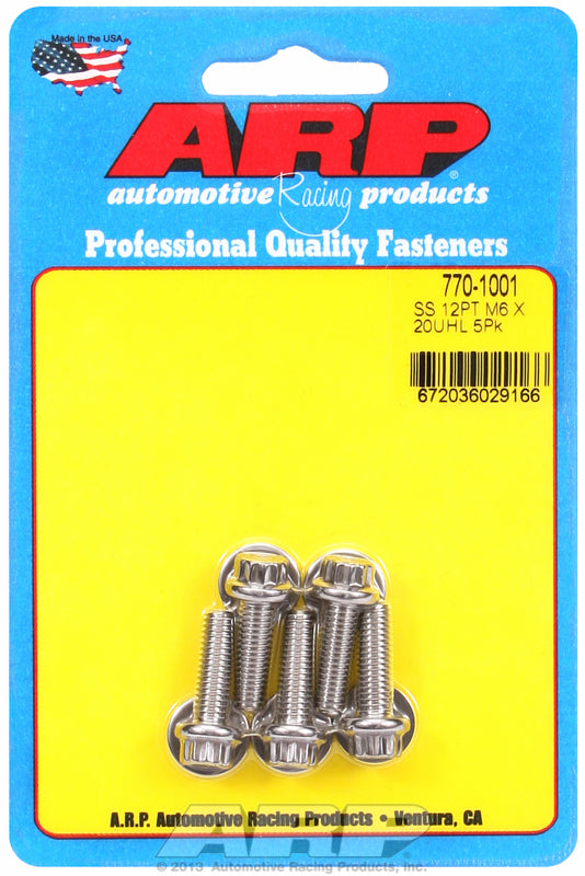 ARP fasteners 5-Pack Bolt Kit, 12-Point Head S/S AR770-1001