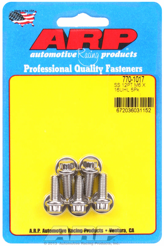 ARP fasteners 5-Pack Bolt Kit, 12-Point Head S/S AR770-1017