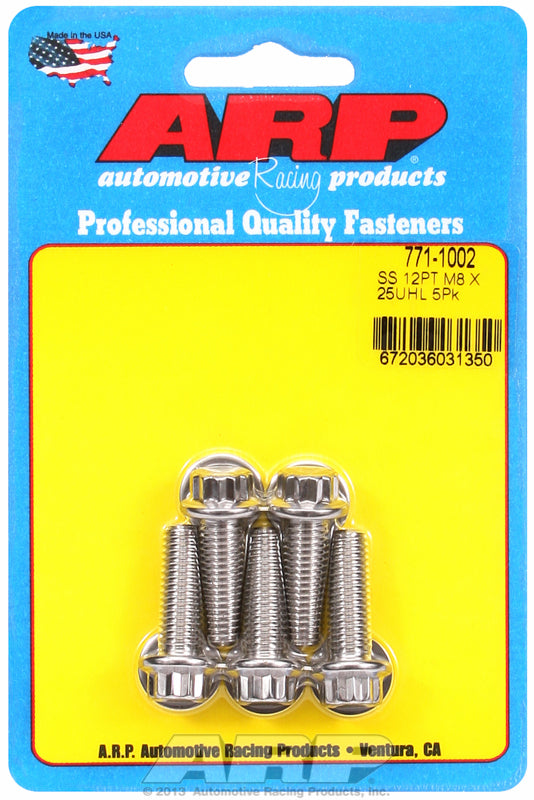 ARP fasteners 5-Pack Bolt Kit, 12-Point Head S/S AR771-1002