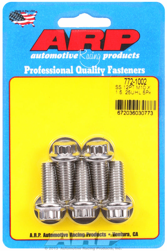 ARP fasteners 5-Pack Bolt Kit, 12-Point S/S AR772-1002