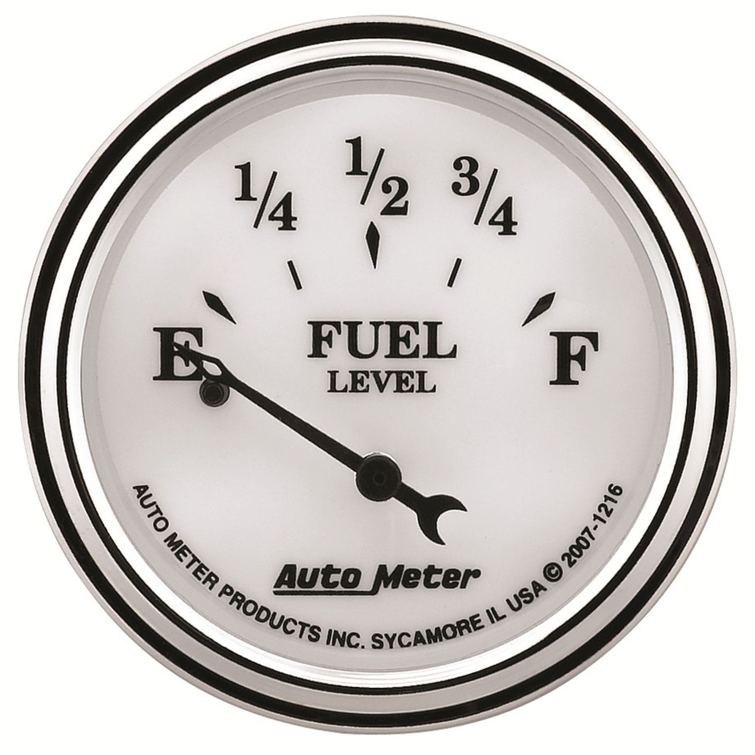 Auto Meter Old Tyme White II Fuel Level Gauge AU1216