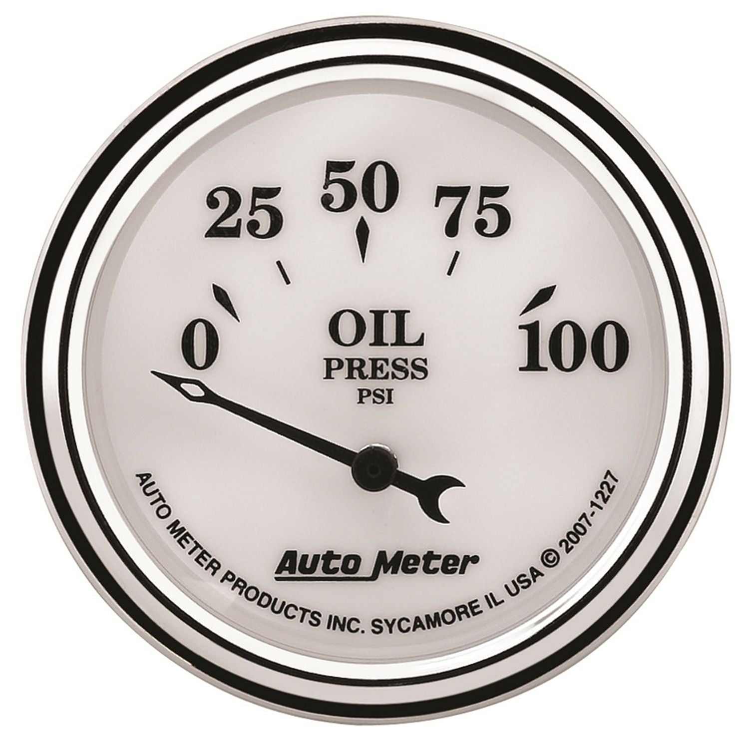 Auto Meter Old Tyme White II Oil Pressure Gauge AU1227