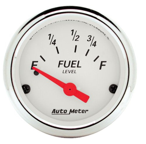 Auto Meter Arctic White Series Fuel Level Gauge AU1316