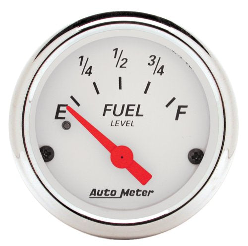Auto Meter Arctic White Series Fuel Level Gauge AU1317