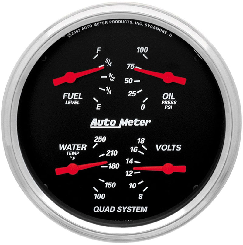 Auto Meter Designer Black Series Quad Gauge AU1410