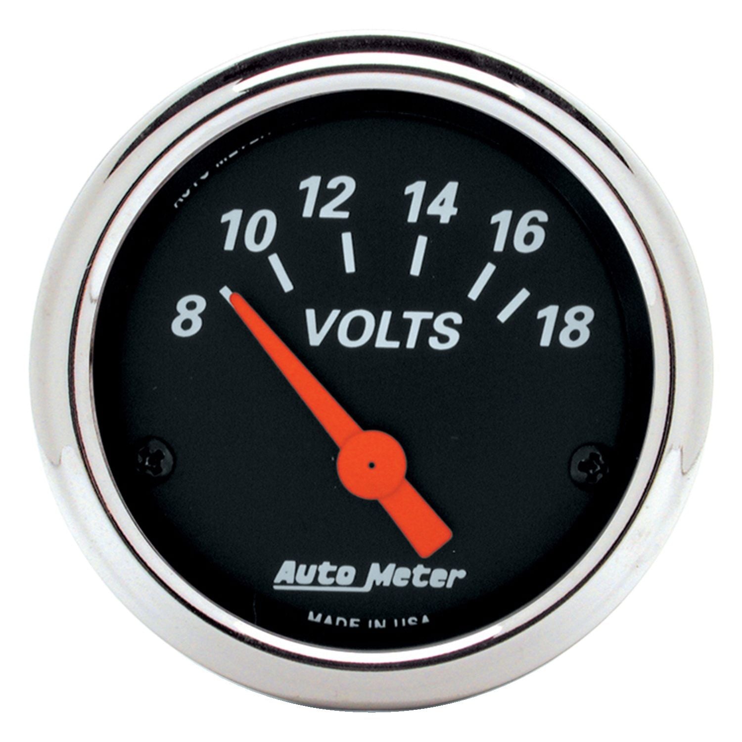 Auto Meter Designer Black Series Voltmeter AU1483