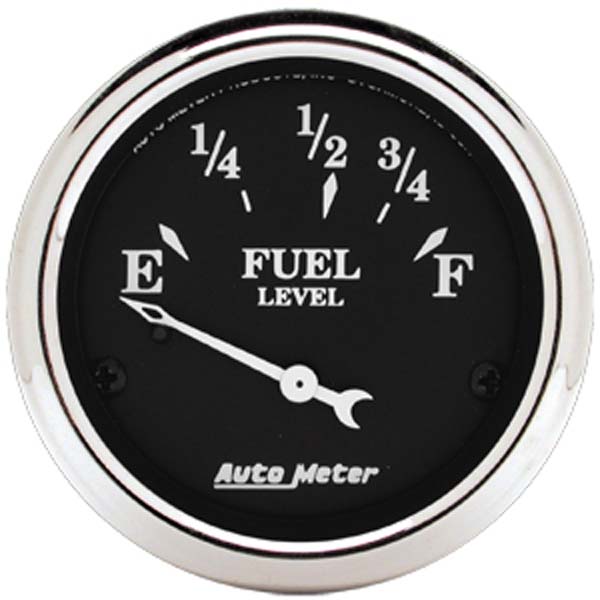 Auto Meter Old Tyme Black Series Fuel Level Gauge AU1716