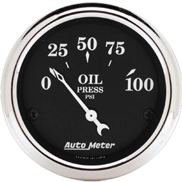 Auto Meter Old Tyme Black Series Oil Pressure Gauge AU1727