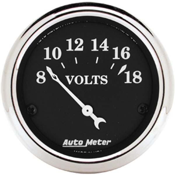 Auto Meter Old Tyme Black Series Voltmeter AU1791