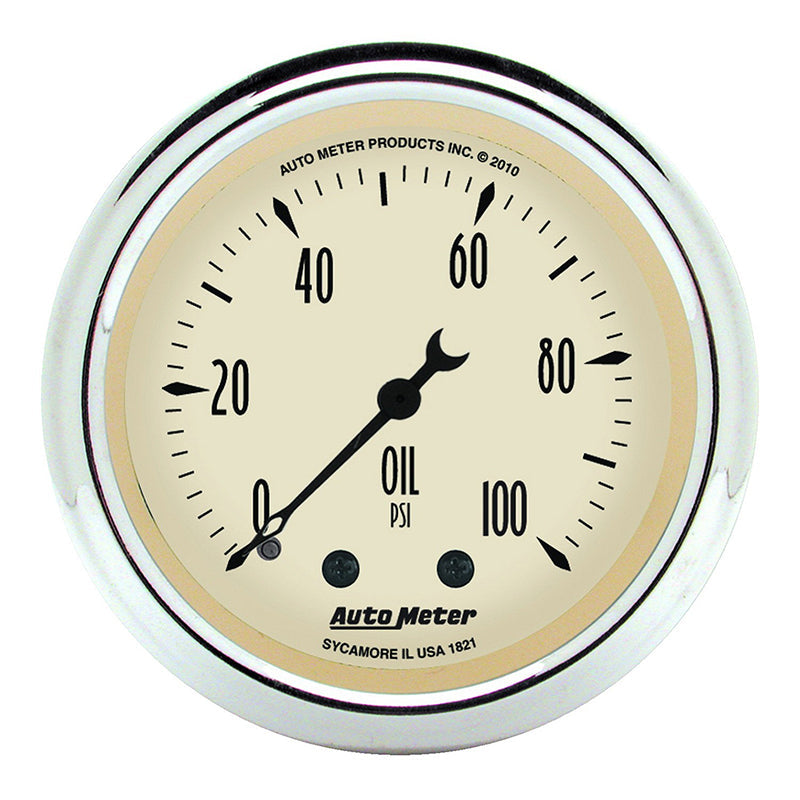 Auto Meter Antique Beige Series Oil Pressure Gauge AU1821