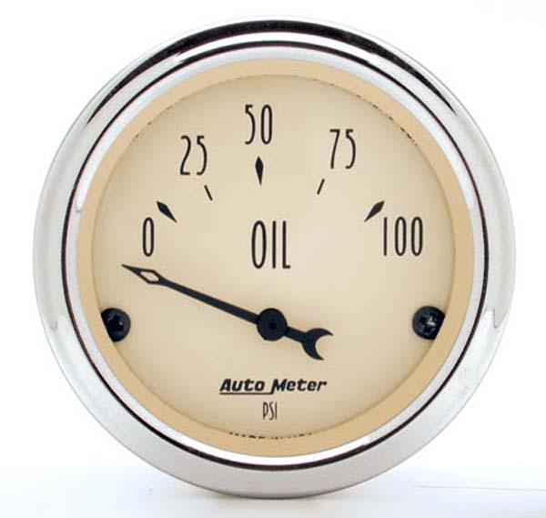 Auto Meter Antique Beige Series Oil Pressure Gauge AU1827