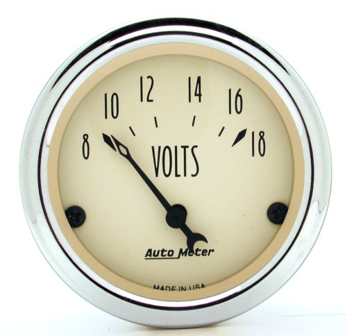 Auto Meter Antique Beige Series Voltmeter AU1891