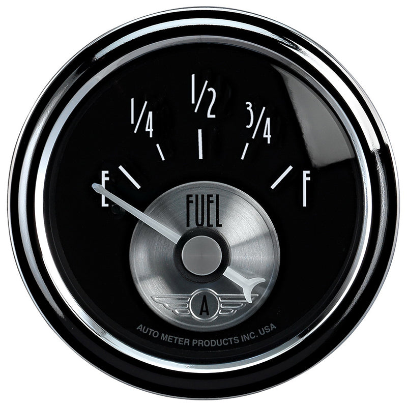 Auto Meter Prestige Series - Black Diamond Fuel Level Gauge AU2016