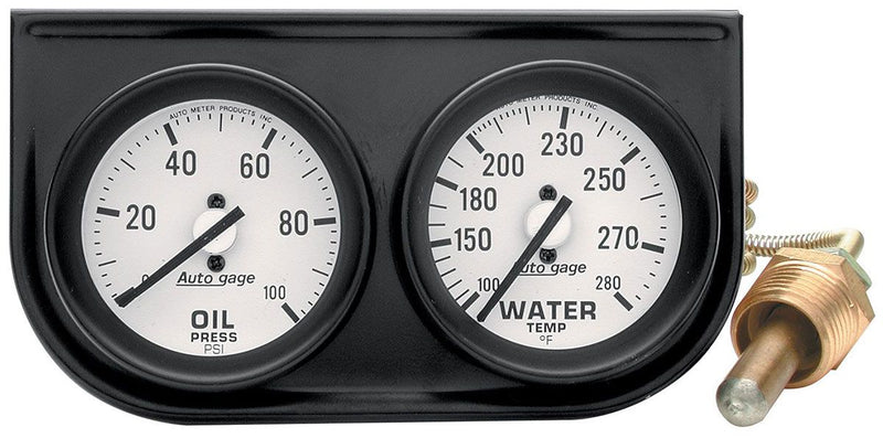 Auto Meter Auto gage Two-Gauge Console AU2326