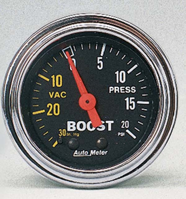 Auto Meter Traditional Chrome Series Boost/Vacuum Gauge AU2401