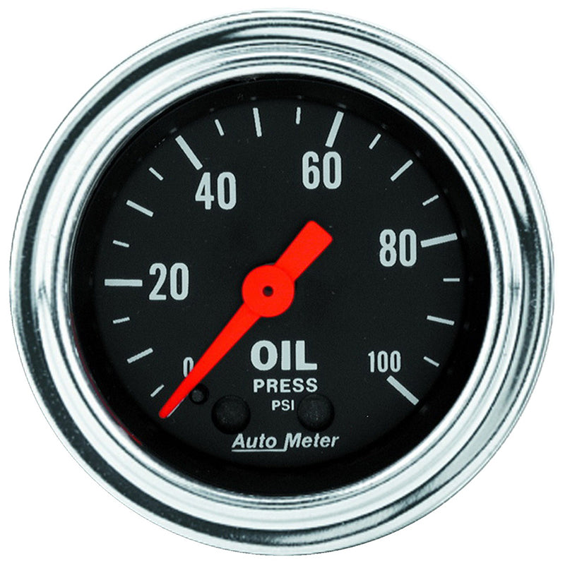 Auto Meter Traditional Chrome Series Oil Pressure Gauge AU2421