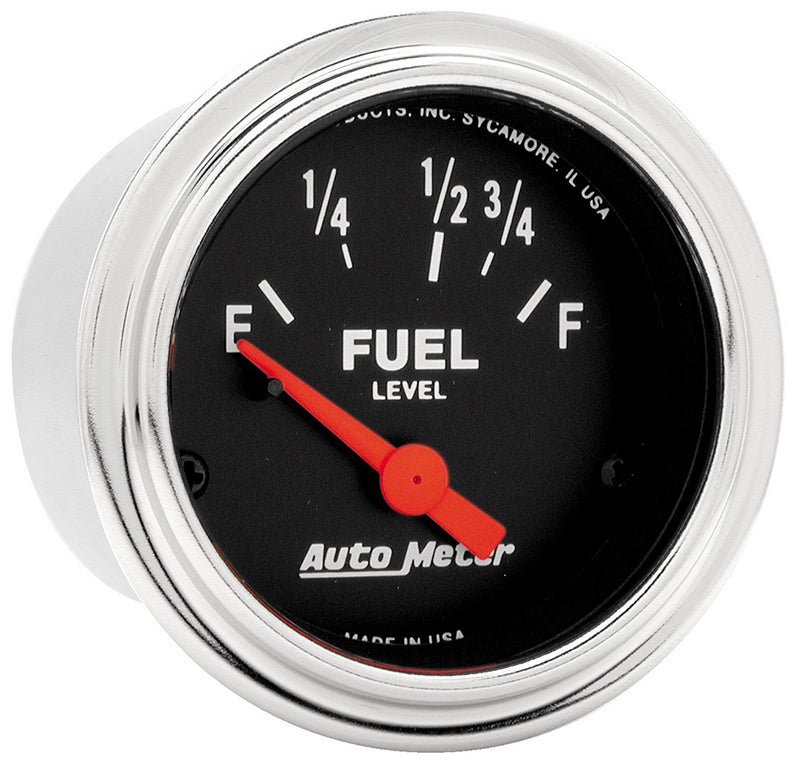 Auto Meter Traditional Chrome Series Fuel Level Gauge AU2515