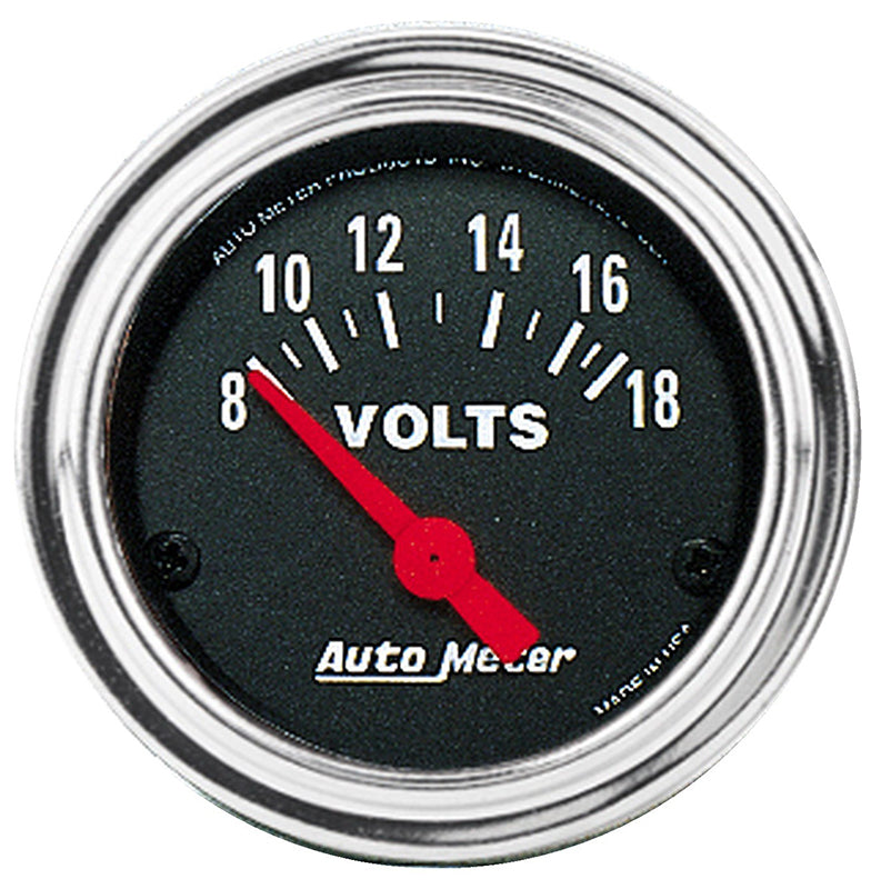 Auto Meter Traditional Chrome Series Voltmeter Gauge AU2592