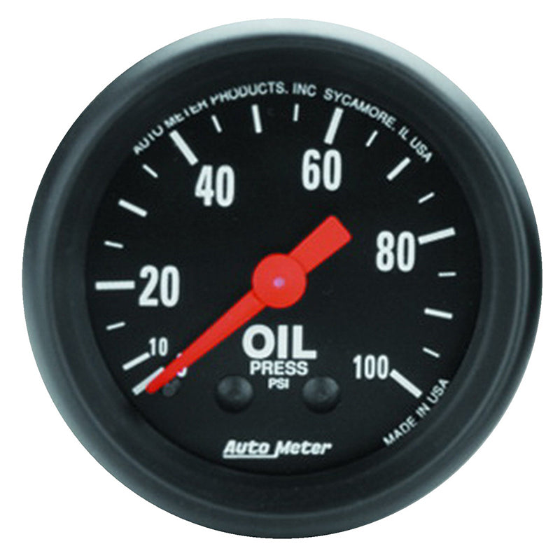 Auto Meter Z-Series Oil Pressure Gauge AU2604