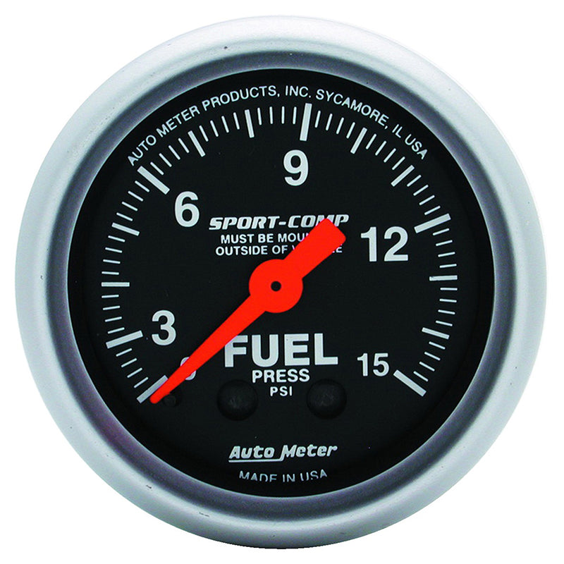 Auto Meter Sport-Comp Series Fuel Pressure Gauge AU3311