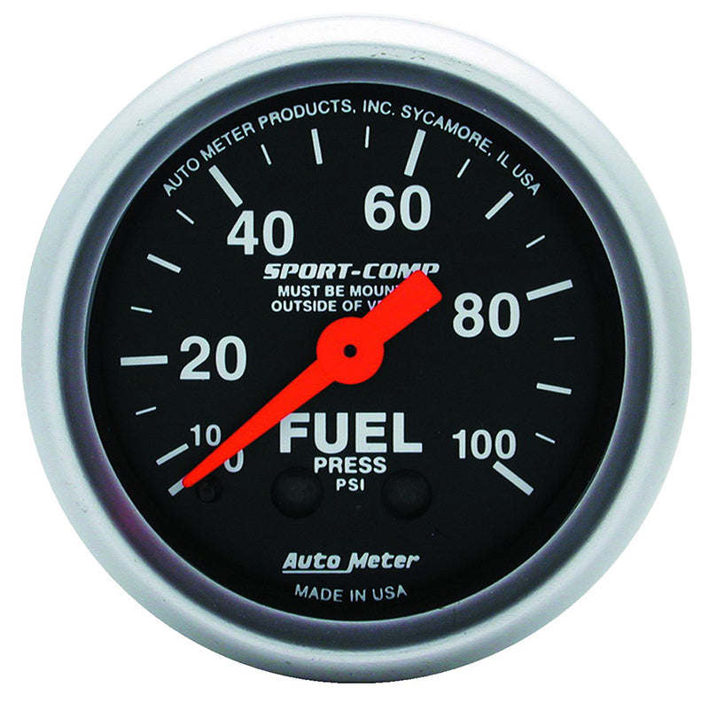 Auto Meter Sport-Comp Series Fuel Pressure Gauge AU3312