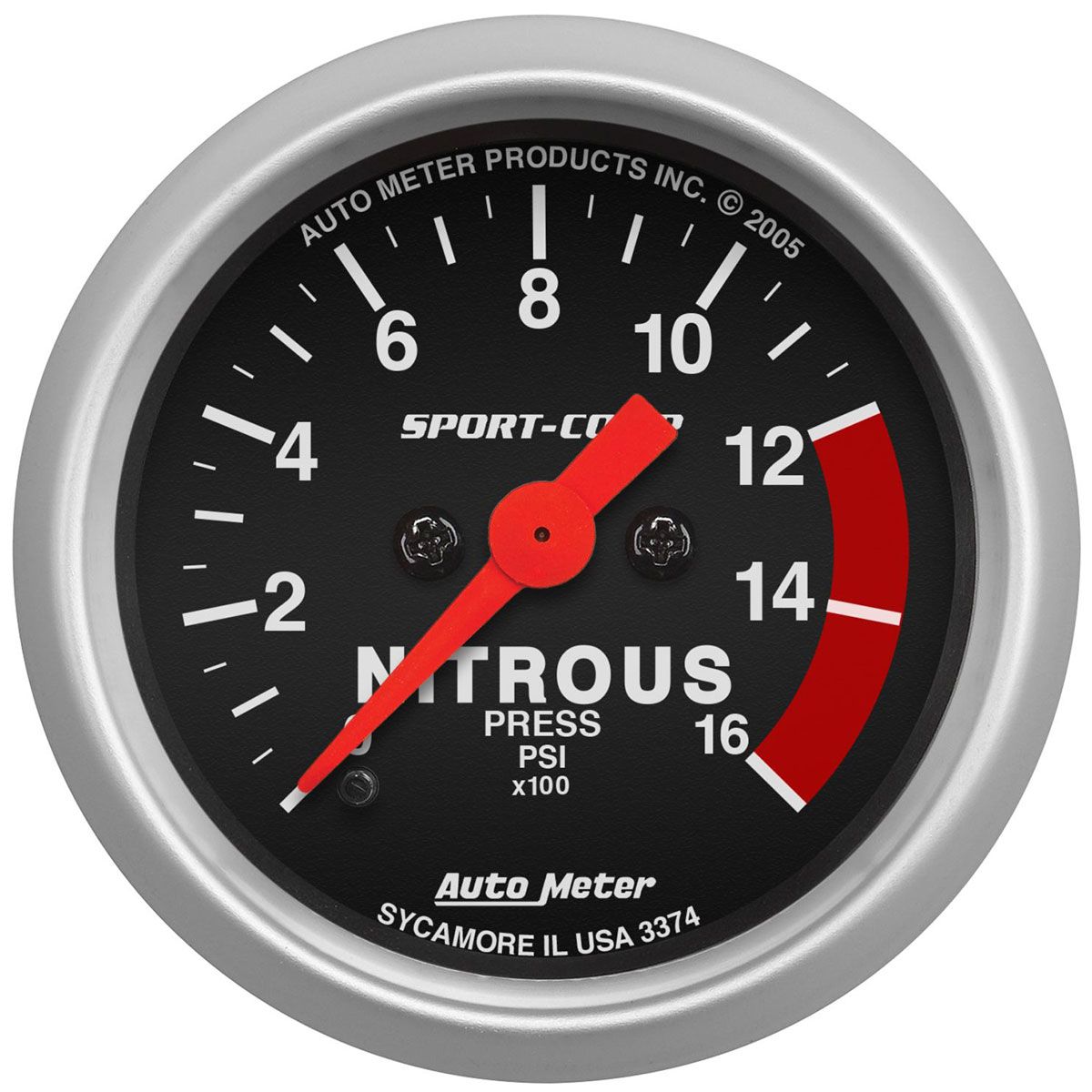 Auto Meter Sport-Comp Series Nitrous Pressure Gauge AU3374