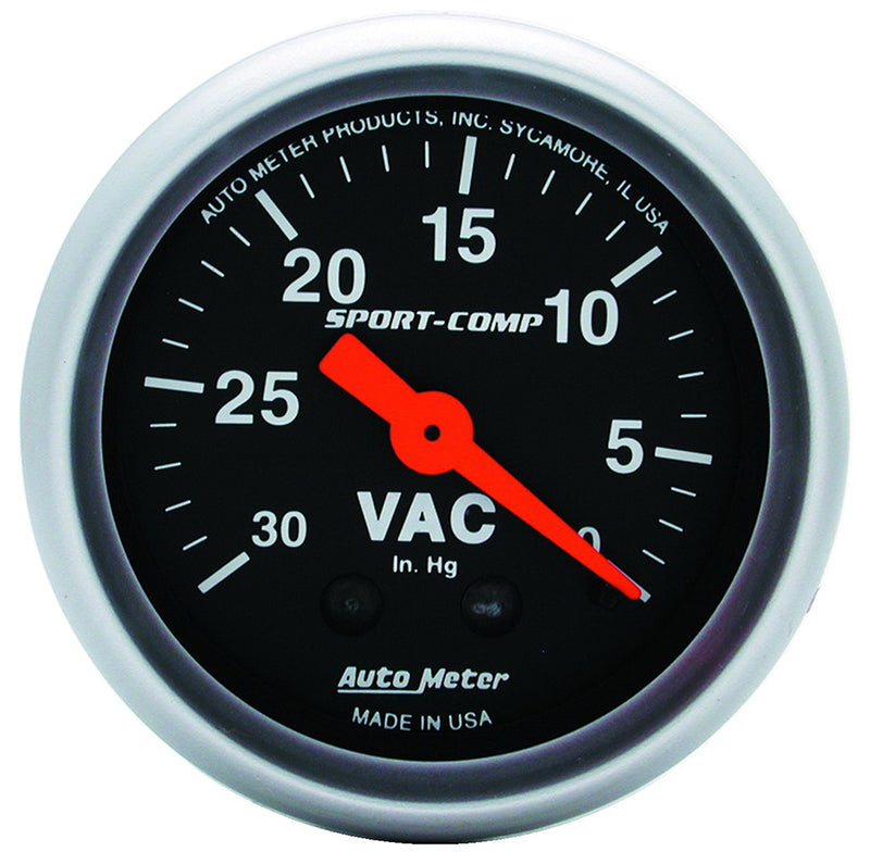 Auto Meter Sport-Comp Series Vacuum Gauge AU3384