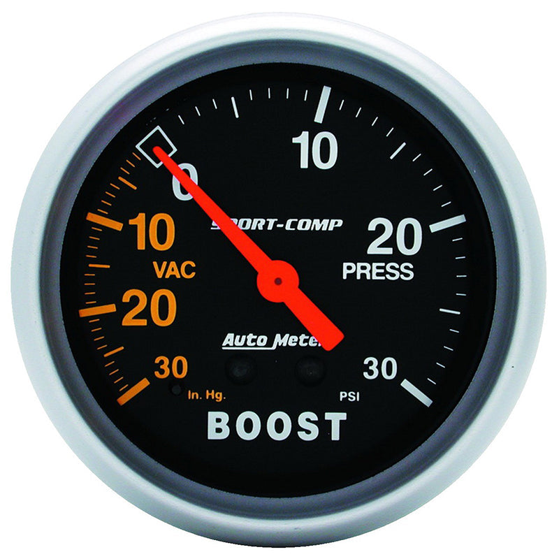 Auto Meter Sport-Comp Series Boost/Vacuum Gauge AU3403