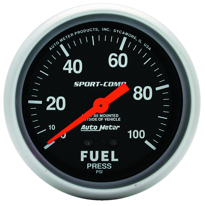 Auto Meter Sport-Comp Series Fuel Pressure Gauge AU3412